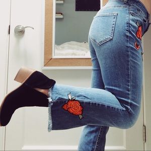 Who What Wear Patch Jeans